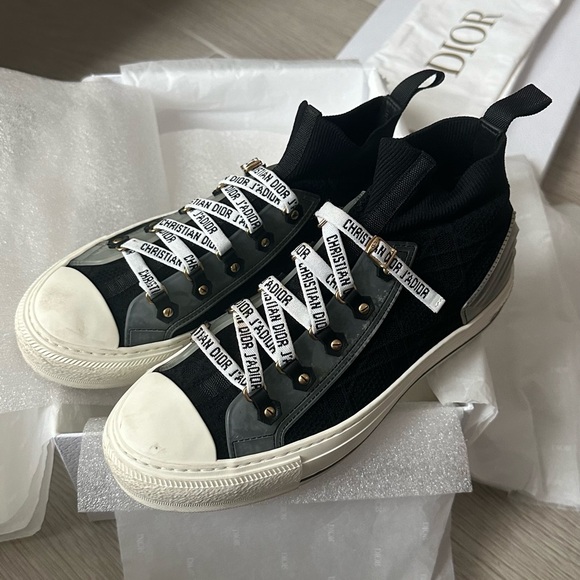 Christian Dior Walk N Dior Technical Knit High Top Sneakers 
SIZE 38.5/ US W 8 - Picture 4 of 8